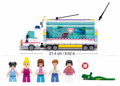 SLUBAN Metropolis Mobilní ošetřovací vůz 477dílků + 5 figurek STAVEBNICE