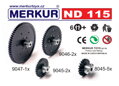 MERKUR ND115 Ozubená kola modul 1 náhradní díly pro stavebnice