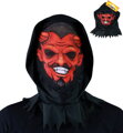 KARNEVAL Maska čerta textilní kukla *KARNEVALOVÝ DOPLNĚK*