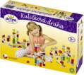 DETOA DŘEVO Dráha kuličková set 48 dílků + 10 kuliček STAVEBNICE
