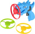 Vrtulky barevné vystřelovací set 3ks s vystřelovačem dinosaurus 4 barvy