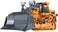RC Buldozer funkční na vysílačku 2,4GHz na baterie 1:24 kov USB Světlo Zvuk