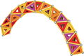GEOMAG Classic Panels oranžová 388 dílků Eko magnetická STAVEBNICE