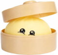 Knedlíček Kawai Squishy Dumpling mačkací antistresový knedlík v košíku
