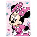 Jerry Fabrics Mikroflanelová deka Minnie Flowers 02 100x150 cm