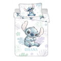 Jerry Fabrics Povlečení do postýlky Lilo and Stitch Ohana White baby 100x135, 40x60 cm