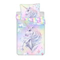 Jerry Fabrics Povlečení fototisk Unicorn Pastel Rainbow 140x200, 70x90 cm