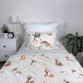 Jerry Fabrics Povlečení do postýlky Zvířátka Woodland baby 100x135, 40x60 cm