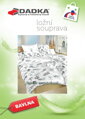 Dadka Povlečení bavlna Agáta mentolová na bílém 140x220, 70x90 cm