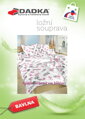 Dadka Povlečení bavlna Agáta růžová na bílém 220x200, 2x70x90 cm