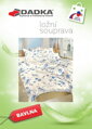 Dadka Povlečení bavlna Bloom elegance banán 140x200, 70x90 cm