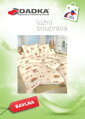 Dadka Povlečení bavlna Ibišek banánový 200x220, 2x70x90 cm