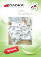 Dadka Povlečení bavlna Peříčka mentolová 240x220, 2x70x90 cm