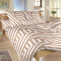 Dadka Povlečení bavlna Zebra světle hnědá 200x200, 2x70x90 cm