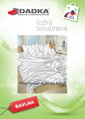 Dadka Povlečení bavlna Vlny tmavě šedé na bílém 140x200, 70x90 cm