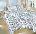 Dadka Povlečení bavlna Indián denim 200x200, 2x70x90 cm
