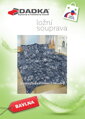 Dadka Povlečení bavlna Snowflakes tmavě modré 140x240, 70x90 cm