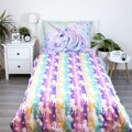 Jerry Fabrics Povlečení fototisk Unicorn Pastel Rainbow 140x200, 70x90 cm