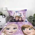 Jerry Fabrics Povlečení Frozen Purple 05 140x200, 70x90 cm