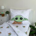 Jerry Fabrics Povlečení bavlna Star Wars Baby Yoda 140x200, 70x90 cm