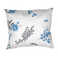 Dadka Povlak na polštář krep Agáta denim na bílém 40x40 cm