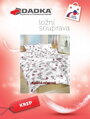 Dadka Povlečení krep Agáta vínová na bílém 200x200, 2x70x90 cm