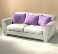 Dadka Povlečení krep Mandevila fialová 240x220, 2x70x90 cm