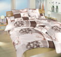 Dadka Povlečení krep Pampelišky 3D hnědé 140x200, 70x90 cm