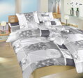 Dadka Povlečení krep Pampelišky 3D šedé 140x200, 70x90 cm