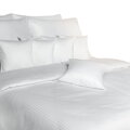 Dadka Povlečení atlas grádl Polycotton bílý pruh 40x50 cm povlak