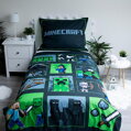 Jerry Fabrics Povlečení bavlna Minecraft Survival Mode 140x200, 70x90 cm