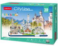 CUBICFUN 3D puzzle CityLine panorama: Bavorsko 178 dílků