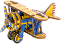 WOODEN CITY 3D puzzle Dvouplošník Limitovaná edice 65 dílů