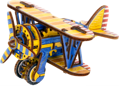 WOODEN CITY 3D puzzle Dvouplošník Limitovaná edice 65 dílů