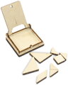 WOODEN CITY 3D puzzle hlavolam mini Tangram