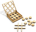 WOODEN CITY 3D puzzle hra mini Piškvorky varianta 2