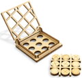 WOODEN CITY 3D puzzle hra mini Piškvorky varianta 2