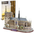 CUBICFUN 3D puzzle National Geographic: Katedrála Notre-Dame 128 dílků