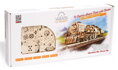 UGEARS 3D puzzle Lokomotiva V-Express s vagónem 538 dílků