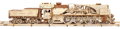 UGEARS 3D puzzle Lokomotiva V-Express s vagónem 538 dílků