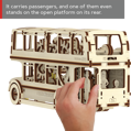 WOODEN CITY 3D puzzle Londýnský autobus 216 dílů