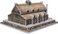 WREBBIT 3D puzzle Pán prstenů: Zlatá síň Edoras 445 dílků