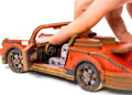 WOODEN CITY 3D puzzle Sportovní auto Limitovaná edice 194 dílů