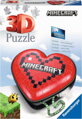 RAVENSBURGER 3D puzzle Srdce Minecraft 54 dílků