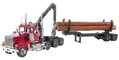 METAL EARTH 3D puzzle Western Star 4900SB Log Truck s návěsem (ICONX)
