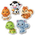 EDUCA Baby puzzle Zvířátka 5v1 (3-5 dílků)
