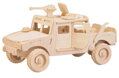 WOODEN TOY , WCK 3D puzzle Bojový džíp