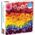 GALISON Čtvercové puzzle Duhové květiny 500 dílků