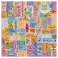 GALISON Čtvercové puzzle Staré cestovní lístky 500 dílků