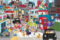 GIBSONS Dětské puzzle Superhero City! 36 dílků